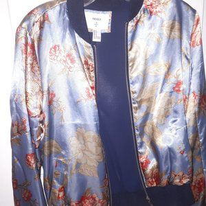 Beautiful floral Forever 21 size small bomber jacket
